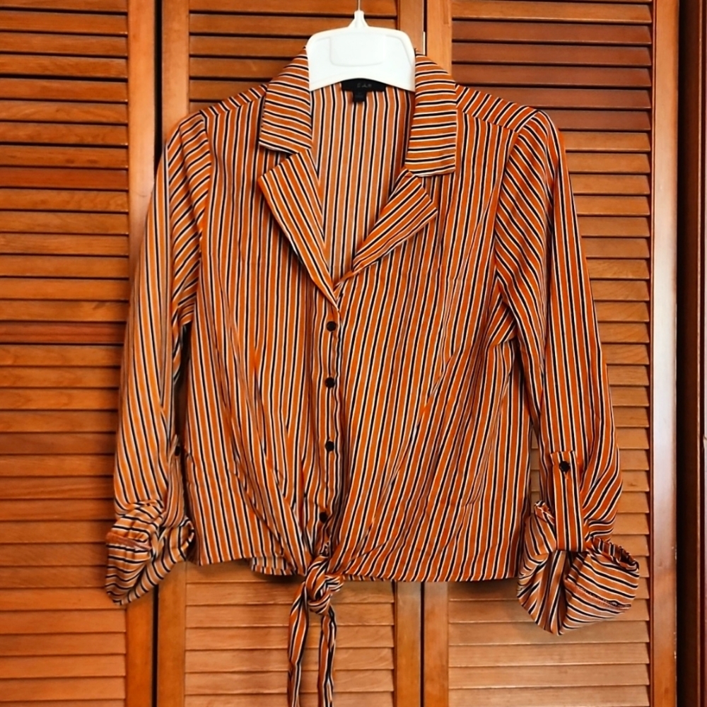 Fall Style Button Down Crop Casual shirt